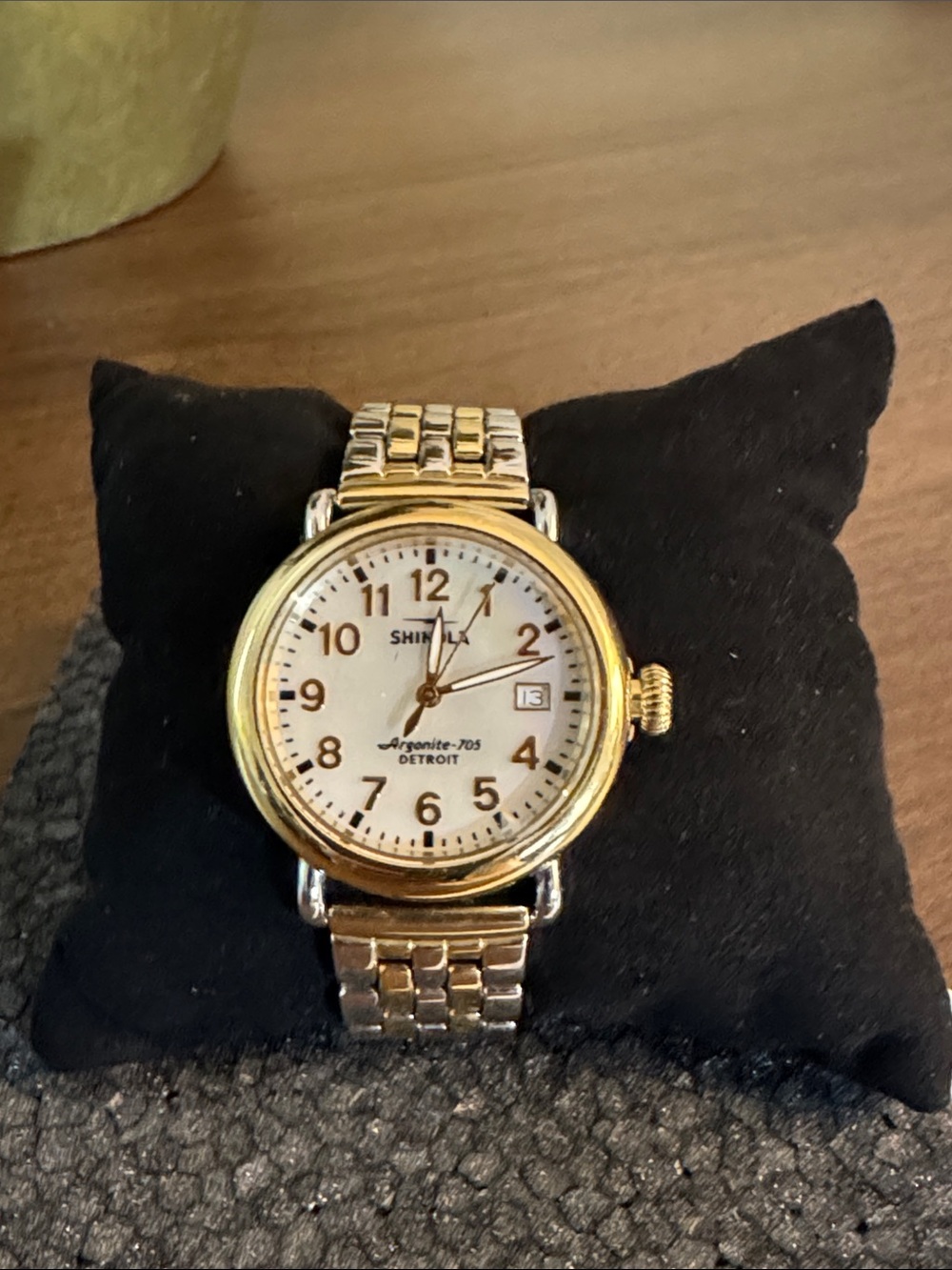 Shinola Runwell Date Watch, Mother of Pearl Dial, 41mm